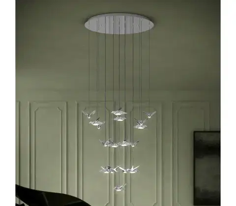 Svietidlá Eglo 390402 - LED Stmievateľný luster na lanku PARATEBUENO 17xLED/3W/230V chróm 390402