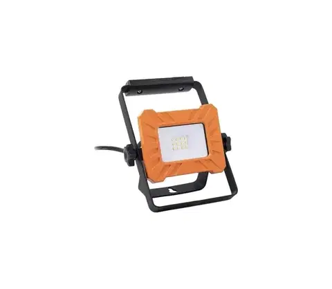 LED osvetlenie  LED reflektor 10 W, 230 V, 6500 K, IP65 — oranžovo-čierny FCL-76003