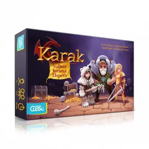 Rodinné hry Albi Albi hra KARAK: Sidhar, Kirima a Elspeth (hra v češtine)