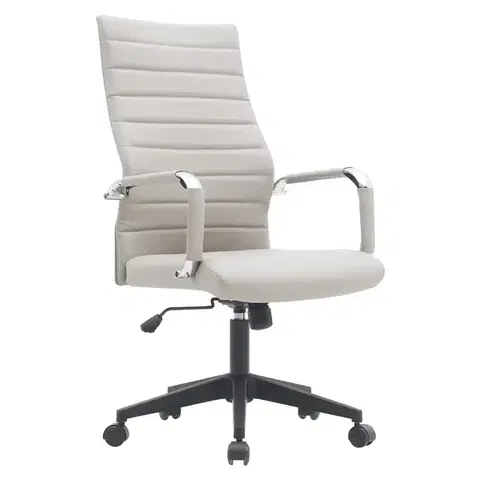 Kancelárske stoličky KONDELA Drugos New kancelárske kreslo s podrúčkami sivohnedá (taupe)