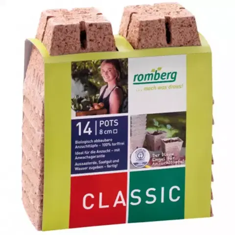 Záhrada Romberg kvetináč natur 8x8cm 14ks