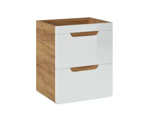 Kúpeľňový nábytok COMAD - Skrinka pod umývadlo 50cm 2 zásuvky ARUBA biela 5907611647202