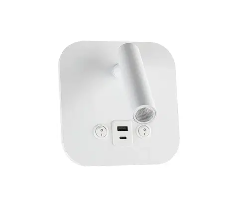 Svietidlá  LED nástenné bodové svietidlo s USB portom LED/8W/230V 3000K biela 240026