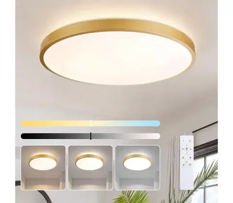 Svietidlá BRILAGI - stmievateľné LED svietidlo GLASS POOL DOUBLE LED/80W/230V 60 cm zlaté + DO BRI752