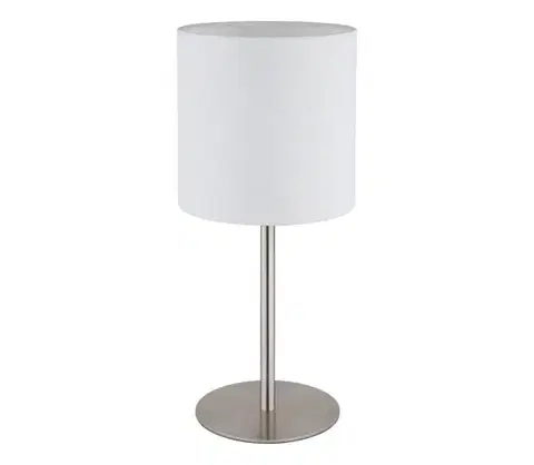 Lampy Globo 21440W - Stolná lampa BENSON 1xE27/40W/230V biela 21440W