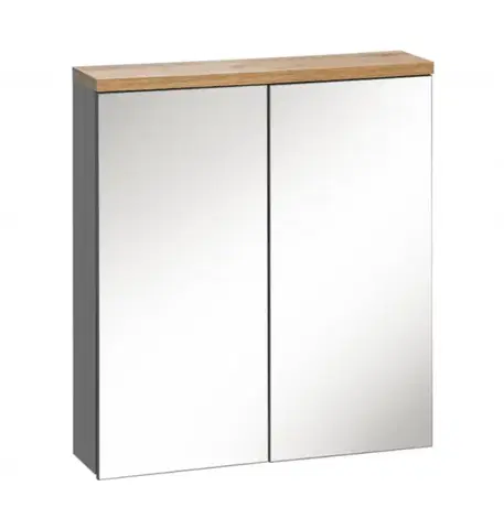 Skrinky do kúpeľne ArtCom Zrkadlová skrinka BALI Grafit 840 | 60 cm