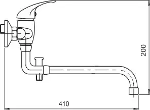 Kúpeľňové batérie NOVASERVIS - Vaňová paneláková batéria 100 mm Metalia 55 chróm 55037,0