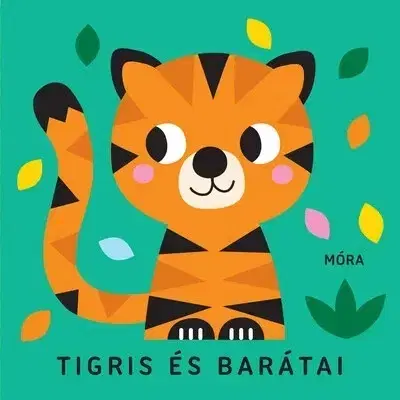 Leporelá, krabičky, puzzle knihy Tigris és barátai - Zörgő textilkönyv rágókával
