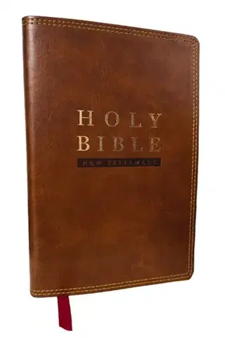 Náboženstvo NKJV Super Giant Print New Testament, Brown Leathersoft, Red Letter, Comfort Print (Thumb Indexed) - Thomas Nelson