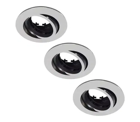 Svietidlá Philips 50393/17/PN - SADA 3x Podhľadové svietidlo DONEGAL 1xGU10/5,5W/230V 50393/17/PN