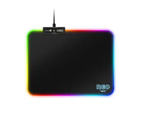 Klávesnice a myši CONNECT IT CMP-3100-SM - LED RGB herná podložka pod myš 32x24,5 cm čierna CMP-3100-SM