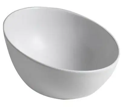 Umývadlá SAPHO - DOME OBLIQUO keramické umývadlo na dosku vysoké, Ø 44,5cm, biela WH031