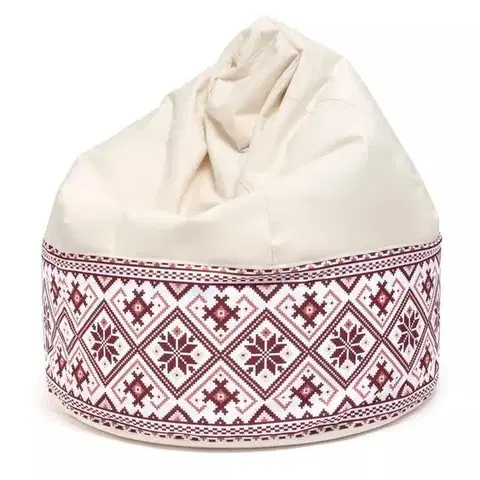 Sedacie vaky a kocky Sedací vak Viper Folk Outdoor TiaHome - krémovo hnedá