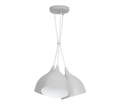 Svietidlá  Luster na lanku NOAK 3xE27/15W/230V šedá 9430