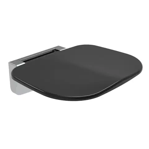 Držadlá k vani Mereo Sedátko do sprchy, duroplast, čierne CSS121B