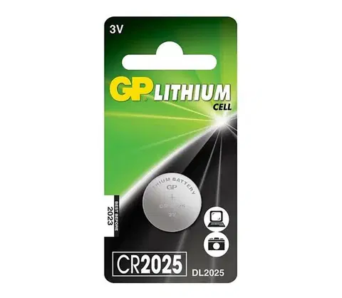 Predlžovacie káble  1 ks Líthiová batéria gombíková CR2025 GP 3V/170mAh B1525