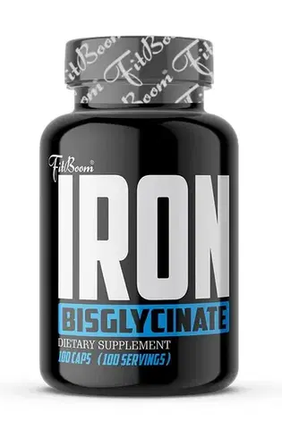 Železo Iron Bisglycinate - FitBoom 100 kaps.