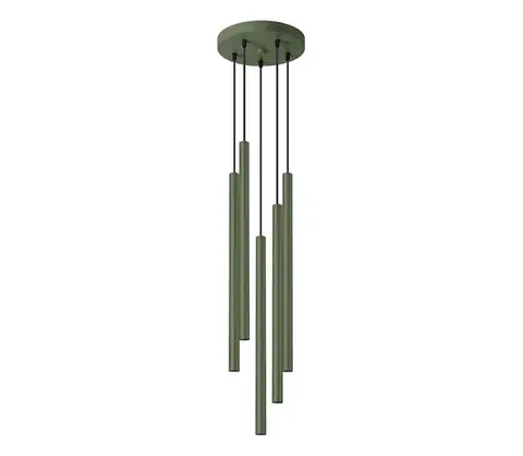 Svietidlá  SL.1522 - Luster na lanku PASTELO 5xG9/8W/230V zelená SL.1522