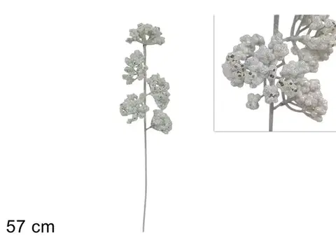 Vianočné dekorácie MAKRO - Vetvička vianočná 57cm, zápich