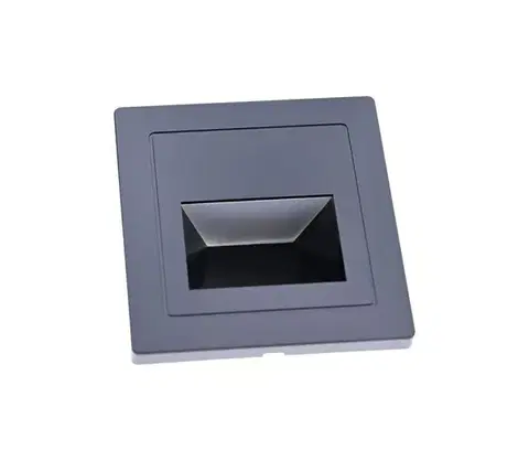 LED osvetlenie Bohemia-Design LED schodiskové svietidlo LED/3W/230V 6000K čierna NASC6