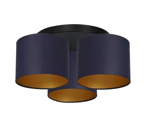Svietidlá  Luster prisadený ARDEN 3xE27/60W/230V fialová/zlatá 3564