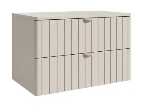 Skrinky do kúpeľne Elvisia Skrinka pod umývadlo s doskou DONI Cashmere | 80 cm