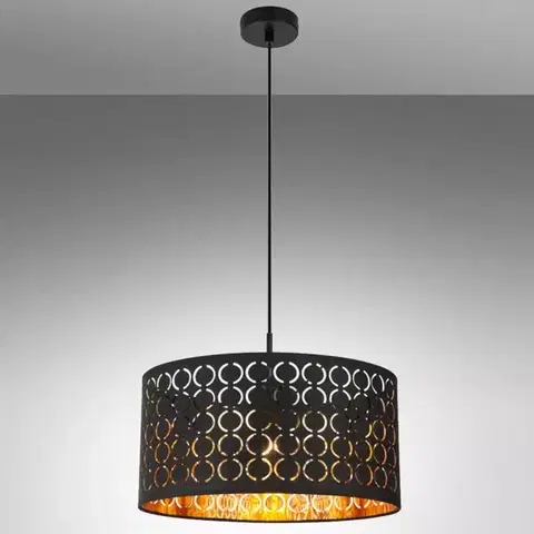 Lampy nad stôl do jedálne Luster 15329H BLACK LW1