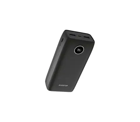 Predlžovacie káble Aligator PBPD30BK - Powerbanka s LCD displejom PD 30000 mAh/20W/3,7V čierna PBPD30BK