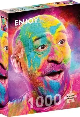 1000 dielikov Enjoy Puzzle Smejúci sa holohlavý muž