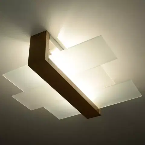 Vnútorné osvetlenie Stropná Lampa Luizjana 2 NATURAL WO