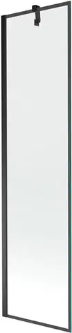 Sprchové dvere MEXEN/S - Next vaňová zástena FIX 50 x 150, čierna dekor, čierna 895-050-000-00-70-70