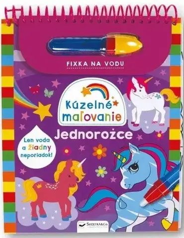 Nalepovačky, vystrihovačky, skladačky Kúzelné maľovanie: Jednorožce