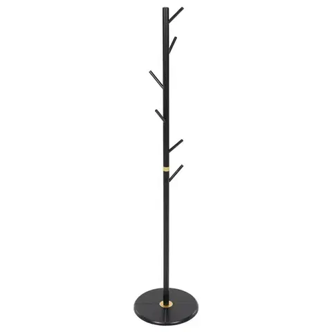 Nemý sluha Autronic DR-N1006 BK Drevený stojanový vešiak čierna, 40 x 175 cm