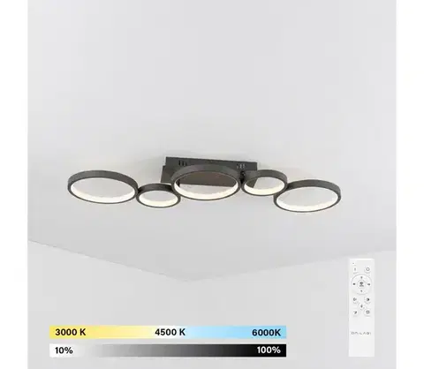 Svietidlá BRILAGI - LED stmievateľné stropné svietidlo RINGO LED/34W/230V čierne + DO BR25114