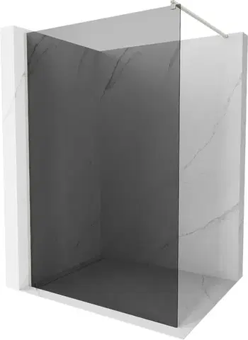 Sprchové dvere MEXEN/S - Kioto Sprchová zástena WALK-IN 120 x 200, grafit 8 mm, nikel kefovaná 800-120-101-97-40