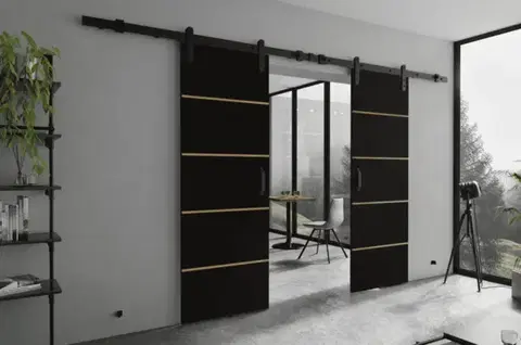 Posuvné dvere KIER Posuvné dvere LORNI PLUS DUO | 172 cm Farba: Čierna
