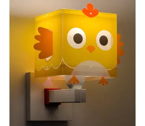 Svietidlá Dalber 64649 - Detské nástenné svietidlo LITTLE CHICKEN 1xE27/15W/230V 64649