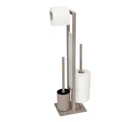Svietidlá WENKO 25553100 - WC kefa RIVALTA 18x70 cm béžová/čierna 25553100