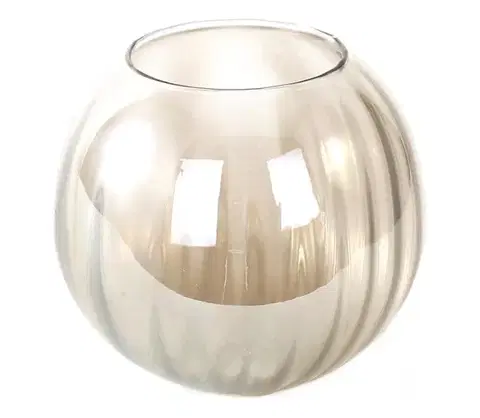 Lampy  Náhradné sklo k lustru OTTICO E27, priemer 18 cm, dymovo-hnedé 7482