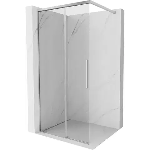 Sprchové dvere MEXEN/S - Rox Sprchová zástena WALK-IN 80 x 200, transparent 8 mm, chróm 8C2-080-003-01-00