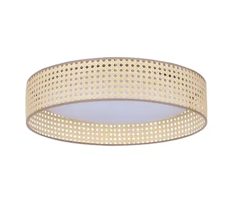 Svietidlá  - LED Stropné svietidlo ROLLER LED/24W/230V pr. 45 cm ratan 600873