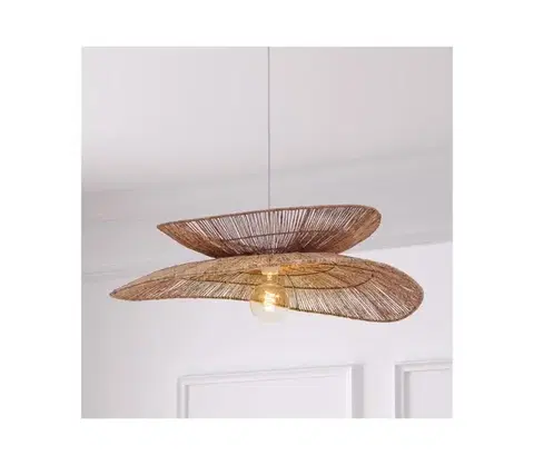 Svietidlá Atmosphera - Luster na lanku ALARA 1xE27/40W/230V juta 202681