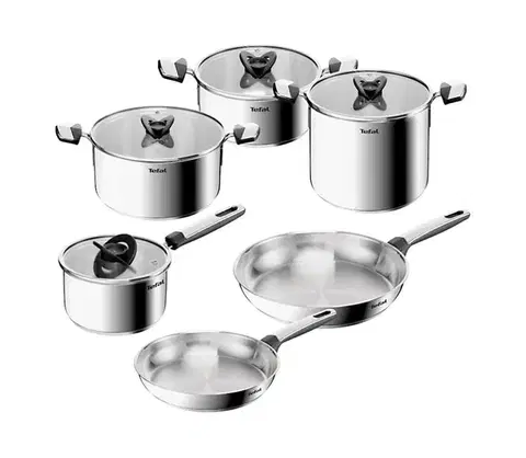 Panvice a hrnce Tefal - 10-dielna sada riadu EMOTION+ E335SA45