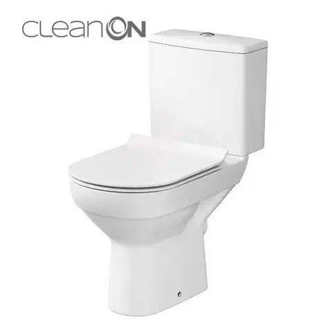Doplnky do kúpeľne CERSANIT - WC KOMBI 603 CITY NEW CLEAN ON 010 3/5 VRÁTANE SEDÁTKA SLIM K35-037