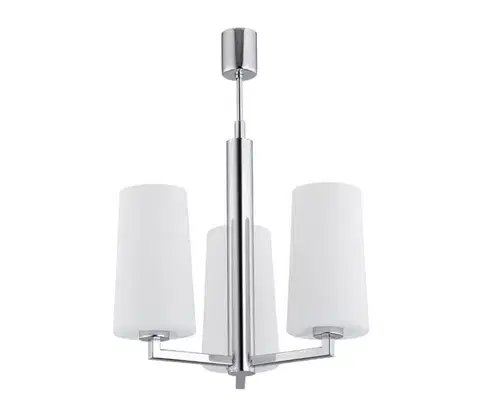 Svietidlá Argon 1224 - Luster na tyči CAMELOT 3xE27/15W/230V lesklý chróm 1224