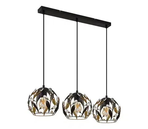 Svietidlá Globo 15759-3H - Závesný luster MIKA na lanku 3xE27/40W/230V 15759-3H