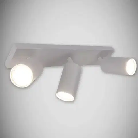 Lampy do obývačky Stropné bodové svietidlo Manam GU10 3L biely 03761 K3