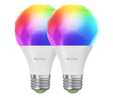 LED osvetlenie Nanoleaf N7501B02-2A60E-SADA 2x LED RGBW Stm. žiarovka A19 E27/9W/230V 2700-6500K N7501B02-2A60E