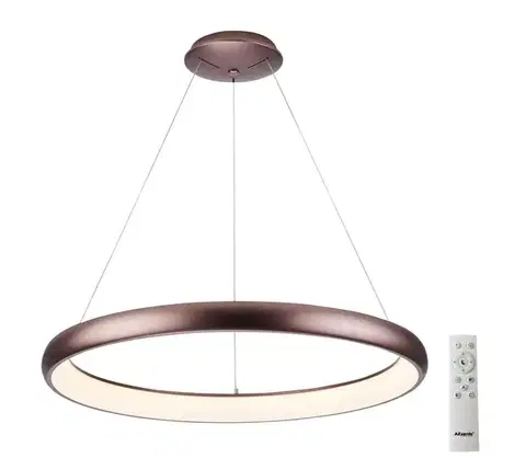 Svietidlá Azzardo  - LED Stmievateľný luster na lanku ANTONIO LED/32W/230V hnedá + DO 