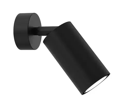 Svietidlá  Nástenné bodové svietidlo HUDSON 1xGU10/8W/230V čierna MLP8794